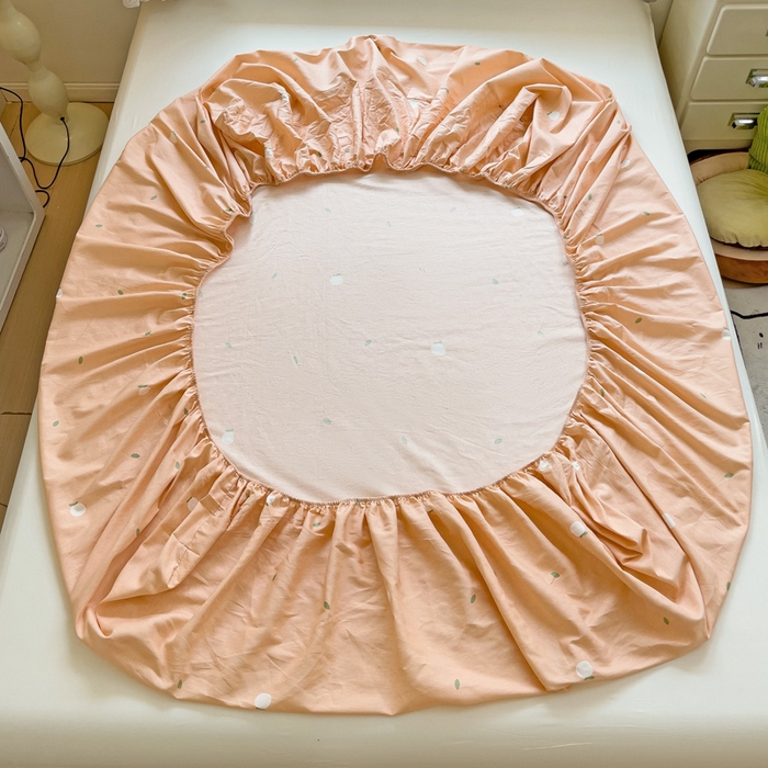 91家纺网 家纺一手货源 找家纺 依庭 2025新款全棉印花花卉款四件套单品系列-单床笠 楠得遇见