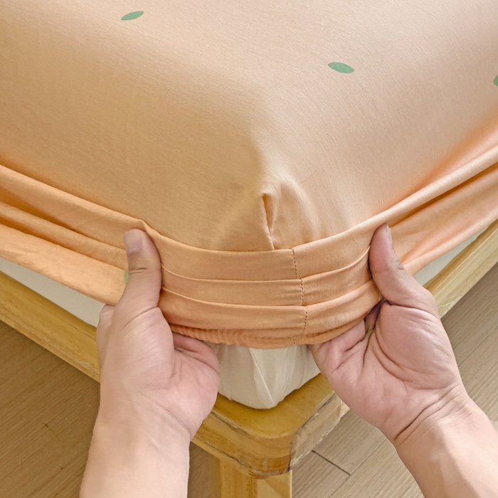 91家纺网 家纺一手货源 找家纺 依庭 2025新款全棉印花花卉款四件套单品系列-单床笠 楠得遇见