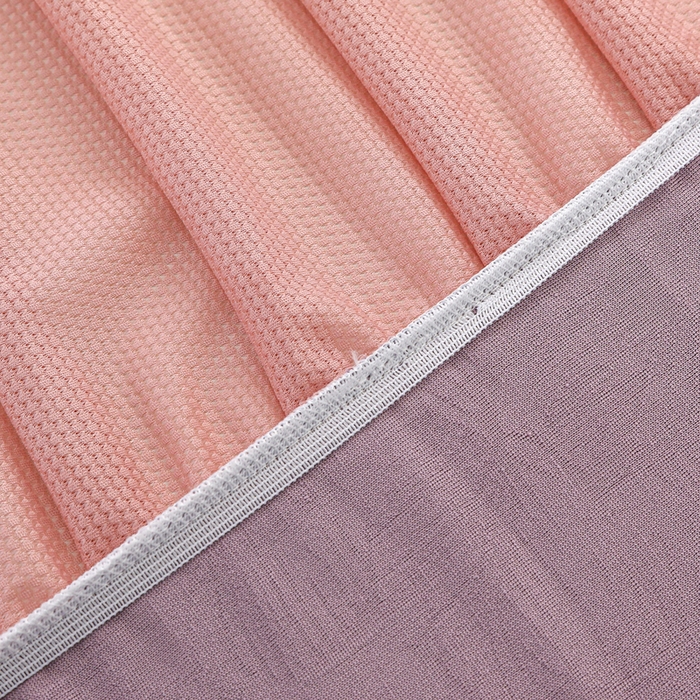 91家纺网 家纺一手货源 找家纺 2025新款防尘防滑斗柜套裙边-小树叶系列 紫色