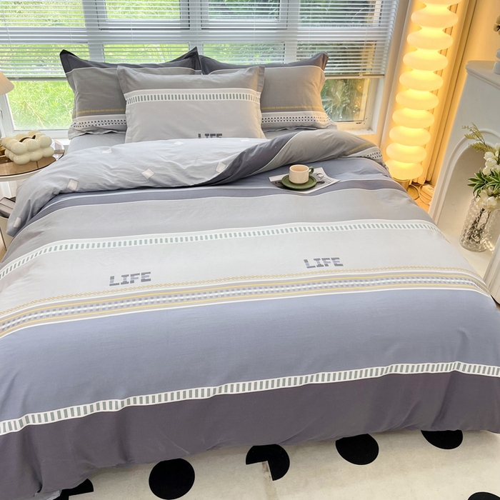 91家纺网 家纺一手货源 找家纺 依庭 2025新款全棉印花花卉款四件套单品系列-四件套 慕尼