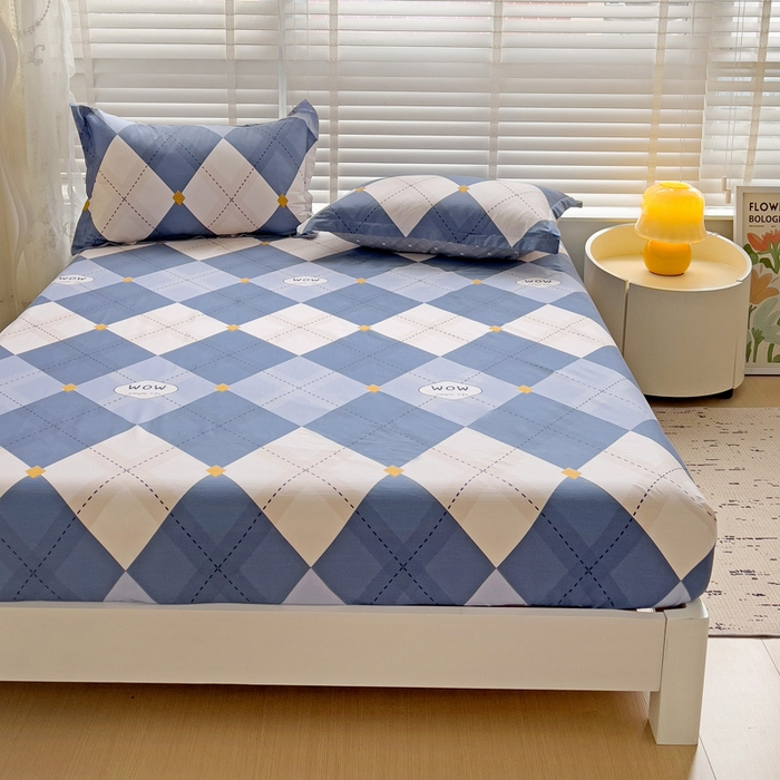 91家纺网 家纺一手货源 找家纺 依庭 2025新款全棉印花花卉款四件套单品系列-单床笠 意林