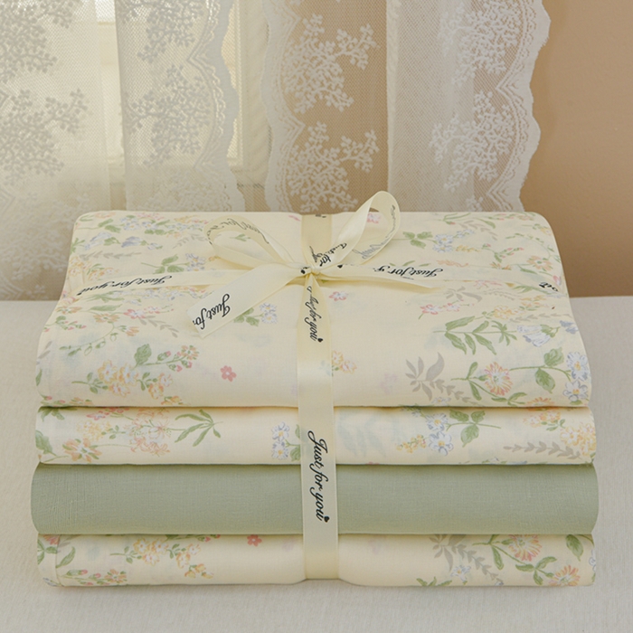 91家纺网 家纺一手货源 找家纺 （总）乐窝家纺仓储 2025新款A类母婴级有氧全棉纯棉双层纱纯棉印花四件套