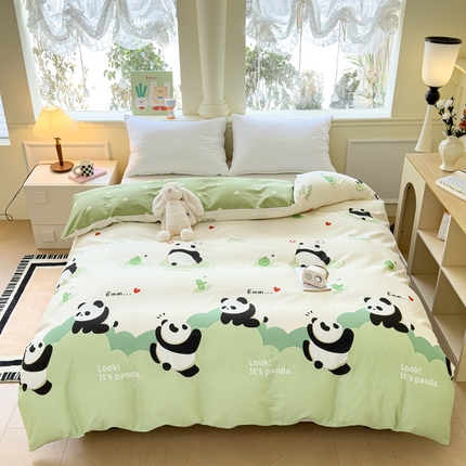 大吉 2025新款全棉单被套 萌萌潘达