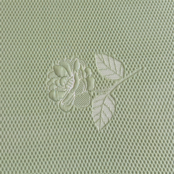 91家纺网 家纺一手货源 找家纺 恒爱   2025新款冰丝牡丹花床盖 抹茶绿