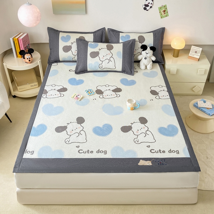 91家纺网 家纺一手货源 找家纺 （总）2025新款A类抗菌数码印花冰藤席