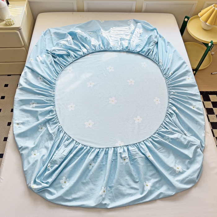 91家纺网 家纺一手货源 找家纺 依庭 2025新款全棉印花花卉款四件套单品系列-单床笠 雅秀