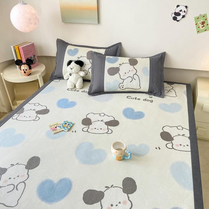 91家纺网 家纺一手货源 找家纺 （总）2025新款A类抗菌数码印花冰藤席