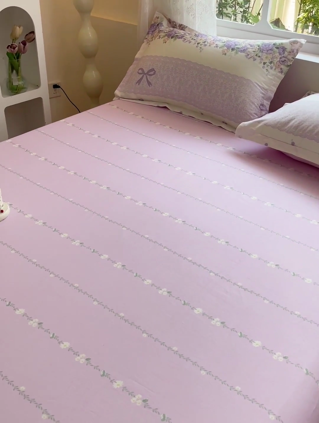 91家纺网 家纺一手货源 找家纺 依庭 2025新款全棉印花花卉款四件套单品系列-单床笠 洛香忆梦