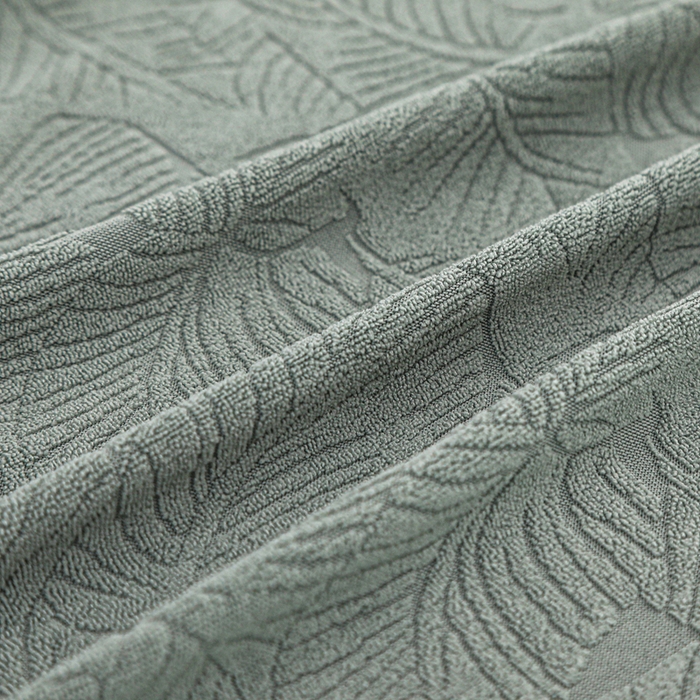 91家纺网 家纺一手货源 找家纺 2025新款防尘防滑斗柜套裙边-小树叶系列 豆绿