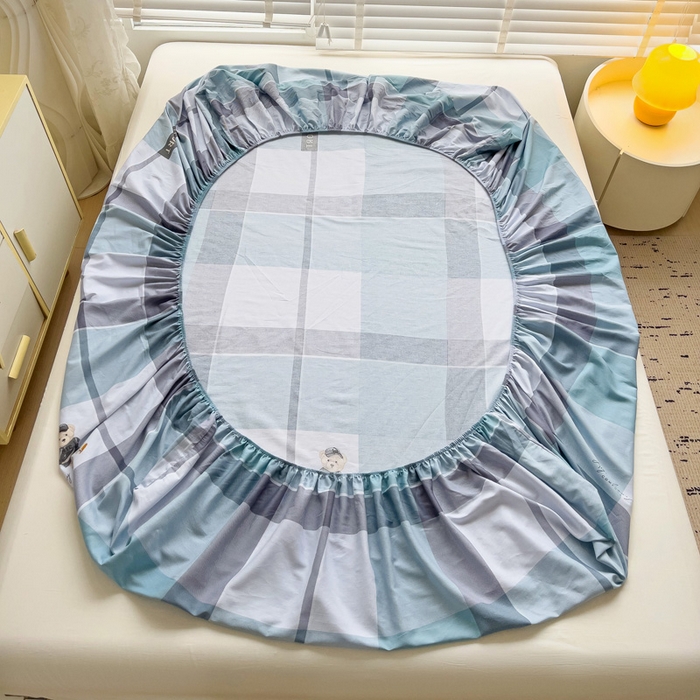 91家纺网 家纺一手货源 找家纺 依庭 2025新款全棉印花花卉款四件套单品系列-单床笠 托马斯