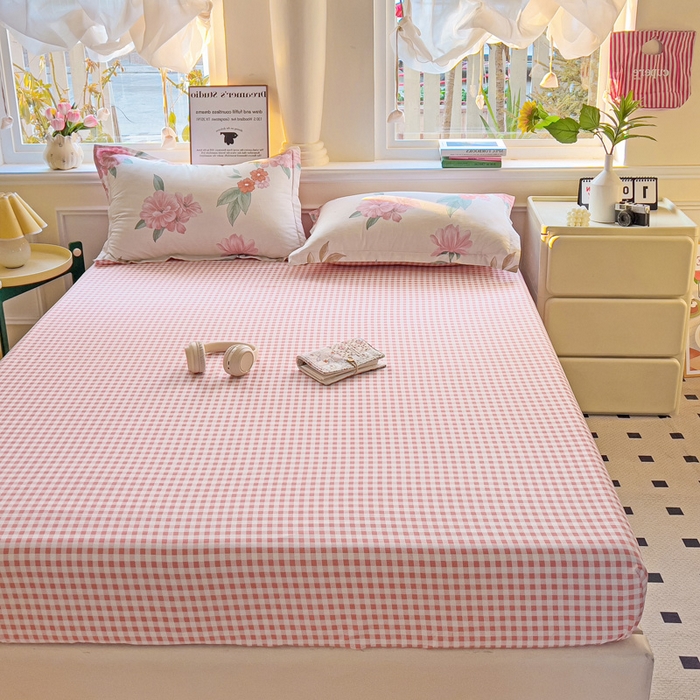 91家纺网 家纺一手货源 找家纺 依庭 2025新款全棉印花花卉款四件套单品系列-单床笠 抒情花季