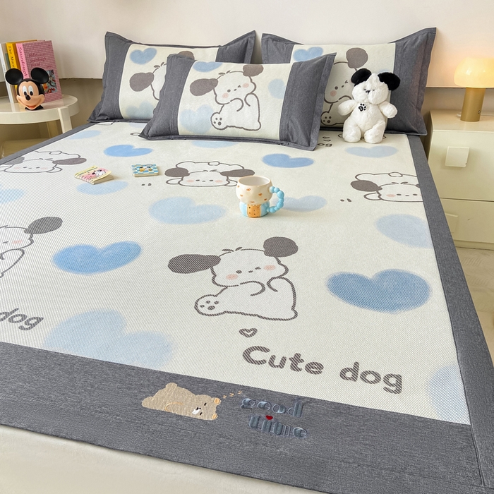 91家纺网 家纺一手货源 找家纺 （总）2025新款A类抗菌数码印花冰藤席