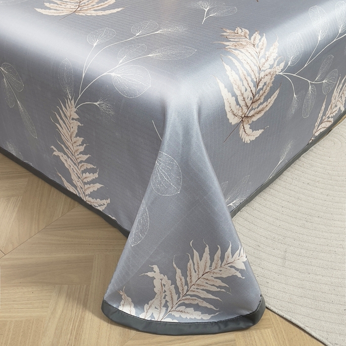 91家纺网 家纺一手货源 找家纺 悦织湾家纺2025新款斜纹提花冰丝席三件套夏季凉感冰丝席子枕套1对夏凉席床单 淡语飘香