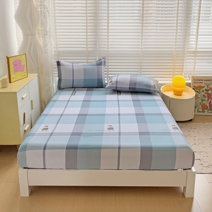 91家纺网 家纺一手货源 找家纺 （总）依庭 2025新款全棉印花花卉款四件套单品系列-单床笠