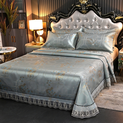 91家纺网 家纺一手货源 找家纺 （总）席皇后  2025新款可机洗抗菌提花冰丝席