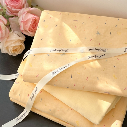 91家纺网 家纺一手货源 找家纺 （总）集布 2025新款活性印染全棉双层纱四件套