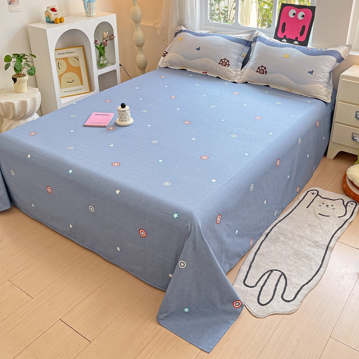 91家纺网 家纺一手货源 找家纺 依庭 2025新款全棉印花花卉款四件套单品系列-四件套 星夜号