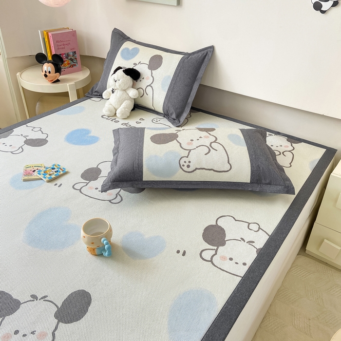 91家纺网 家纺一手货源 找家纺 （总）2025新款A类抗菌数码印花冰藤席