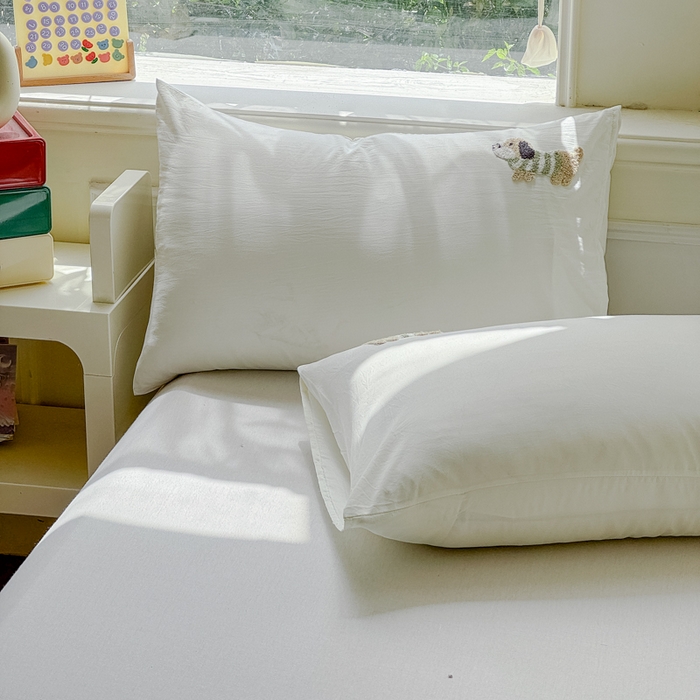 91家纺网 家纺一手货源 找家纺 2025新款水洗棉毛巾绣夏被卡通夏凉被薄被子 白绿-斑点狗