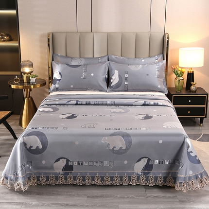 席皇后  2025新款可机洗抗菌提花冰丝席 富贵熊