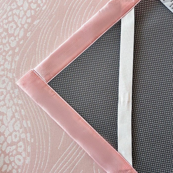 91家纺网 家纺一手货源 找家纺 2025新款A类PE提花凉席-波光粼粼 波光粼粼-柔情粉