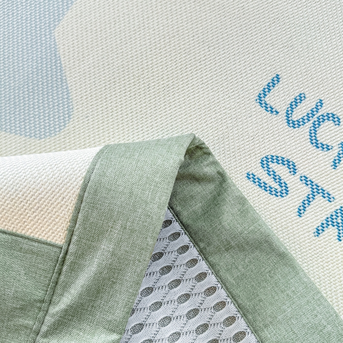 91家纺网 家纺一手货源 找家纺 2025新款A类抗菌数码印花冰藤席 星尚璀璨