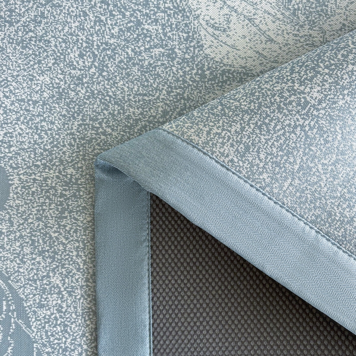 91家纺网 家纺一手货源 找家纺 2025新款A类PE提花凉席-翩翩起舞 翩翩起舞-以太兰