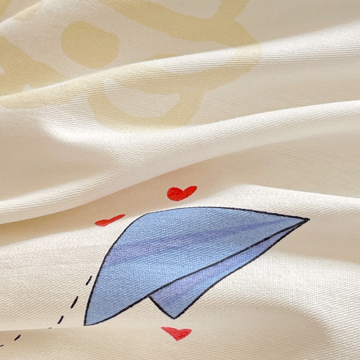 91家纺网 家纺一手货源 找家纺 （总）依庭 2025新款全棉印花花卉款四件套单品系列-单床笠