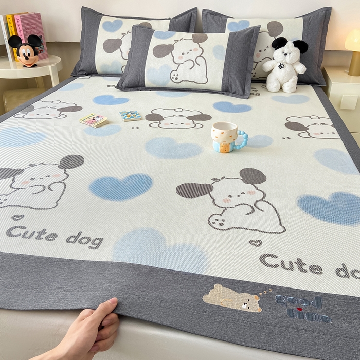 91家纺网 家纺一手货源 找家纺 （总）2025新款A类抗菌数码印花冰藤席