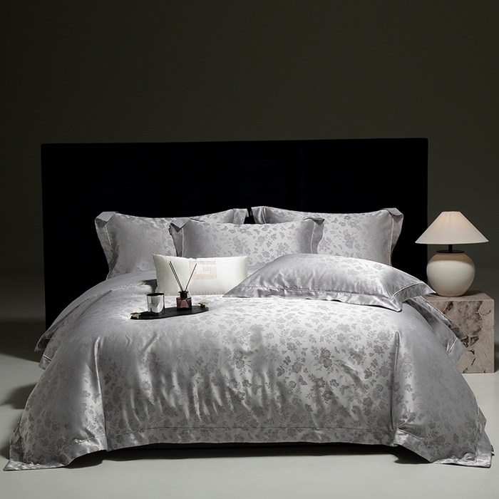 91家纺网 家纺一手货源 找家纺 张公子婚庆馆 2025新款长绒棉高精密色织大提花抗皱埋绳工艺系列 羽蝶