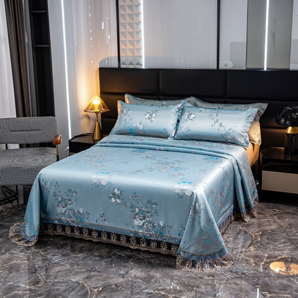 91家纺网 家纺一手货源 找家纺 （总）席皇后  2025新款可机洗抗菌提花冰丝席