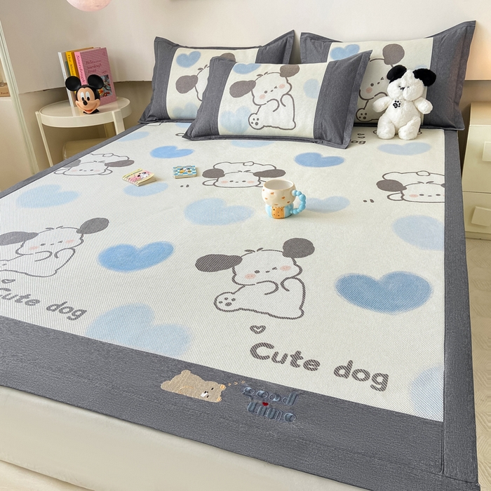 91家纺网 家纺一手货源 找家纺 （总）2025新款A类抗菌数码印花冰藤席