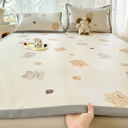 91家纺网 家纺一手货源 找家纺 （总）宅部落 2025新款数码印花冰藤凉席