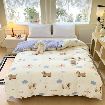 91家纺网 家纺一手货源 找家纺 （总）大吉 2025新款全棉单被套