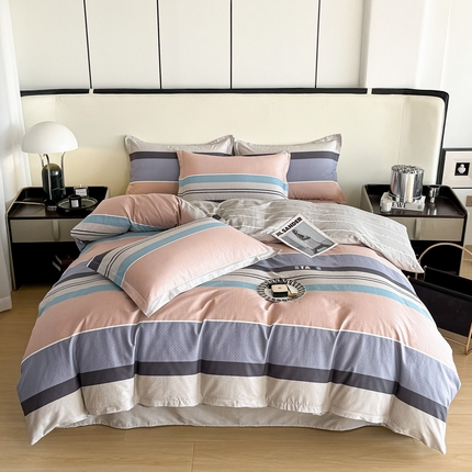 91家纺网 家纺一手货源 找家纺 （总）依庭 2025新款全棉印花花卉款四件套单品系列-四件套