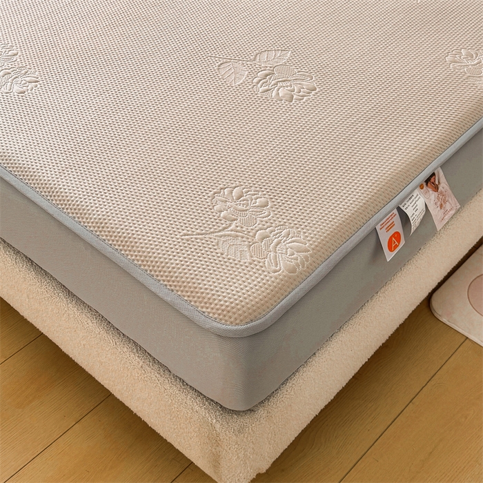 91家纺网 家纺一手货源 找家纺 恒爱   2025新款冰丝牡丹花床笠 卡其