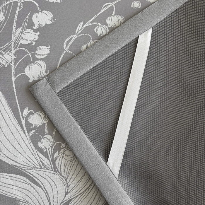 91家纺网 家纺一手货源 找家纺 2025新款A类PE提花凉席-蕙质兰心 蕙质兰心-爵士灰