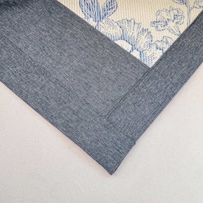 91家纺网 家纺一手货源 找家纺 2025新款A类抗菌数码印花冰藤席 青花郁