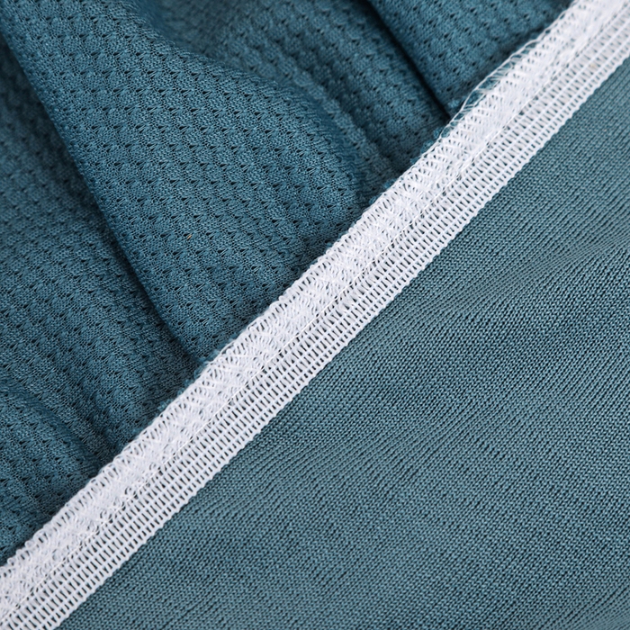 91家纺网 家纺一手货源 找家纺 2025新款防尘防滑斗柜套裙边-小树叶系列 水蓝