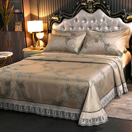 91家纺网 家纺一手货源 找家纺 （总）席皇后  2025新款可机洗抗菌提花冰丝席