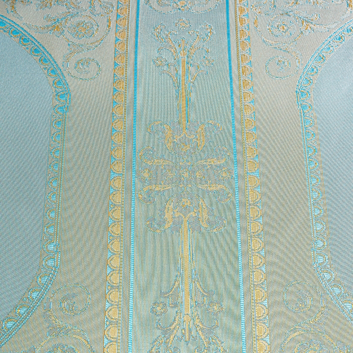 91家纺网 家纺一手货源 找家纺 席皇后  2025新款可机洗抗菌提花冰丝席 金碧辉煌