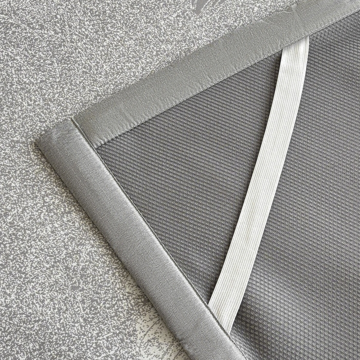 91家纺网 家纺一手货源 找家纺 2025新款A类PE提花凉席-翩翩起舞 翩翩起舞-爵士灰