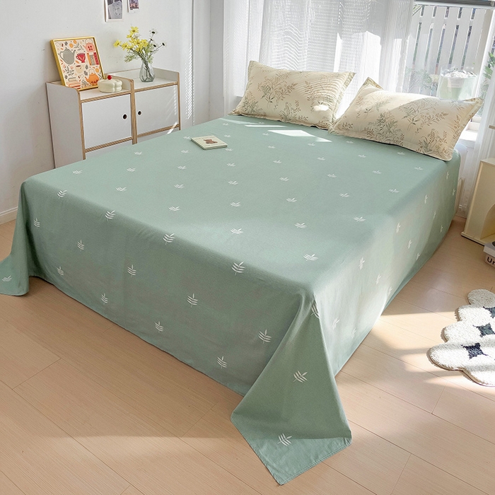 91家纺网 家纺一手货源 找家纺 依庭 2025新款全棉印花花卉款四件套单品系列-四件套 仙草