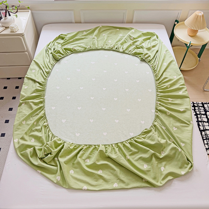 91家纺网 家纺一手货源 找家纺 依庭 2025新款全棉印花花卉款四件套单品系列-单床笠 熊猫乐园