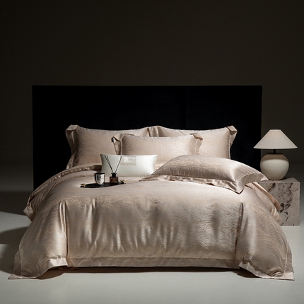 张公子婚庆馆 2025新款长绒棉高精密色织大提花抗皱埋绳工艺系列 朵莉亚