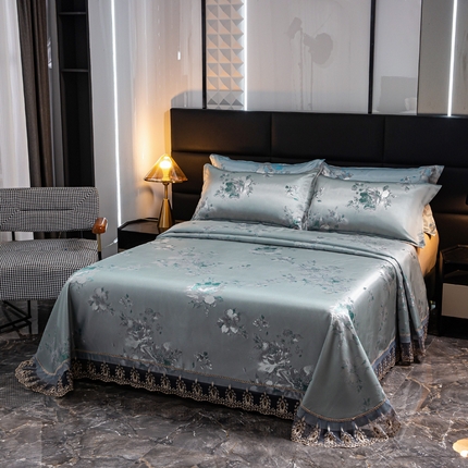 91家纺网 家纺一手货源 找家纺 （总）席皇后  2025新款可机洗抗菌提花冰丝席