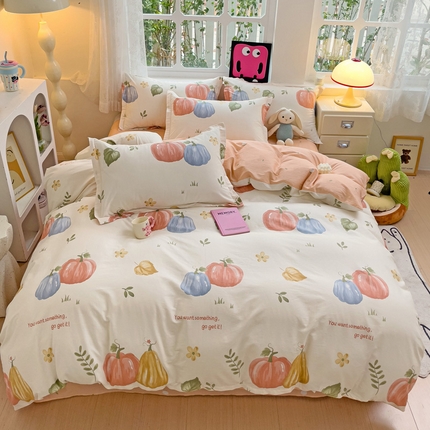 依庭 2025新款全棉印花花卉款四件套单品系列-四件套 楠得遇见