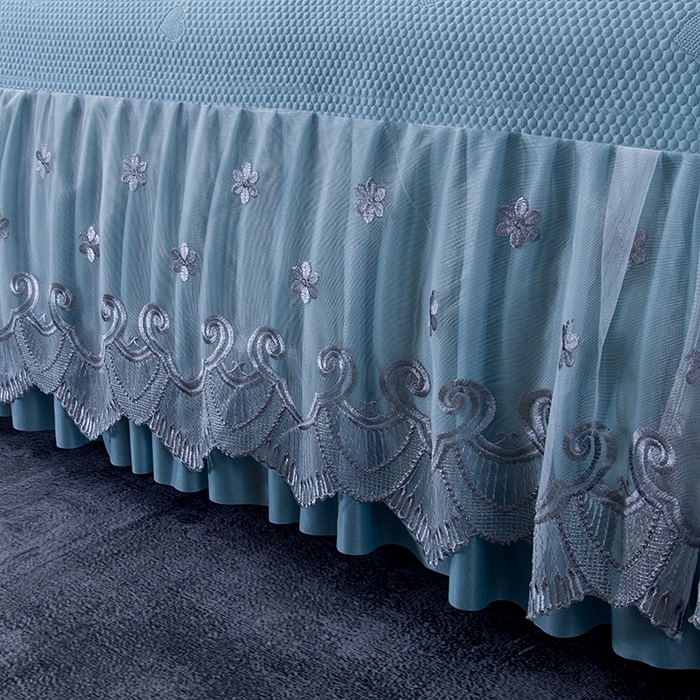 91家纺网 家纺一手货源 找家纺 （总）席皇后 2025新款A类凉感豆豆凉席系列床裙款