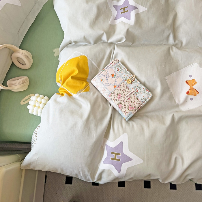 91家纺网 家纺一手货源 找家纺 依庭 2025新款全棉印花花卉款四件套单品系列-四件套 星烁