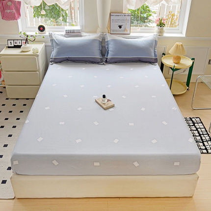 91家纺网 家纺一手货源 找家纺 （总）依庭 2025新款全棉印花花卉款四件套单品系列-单床笠